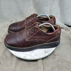 Dockers Shoes Mens Size 9.5 Brown Leather Lace Up Comfort Oxfords